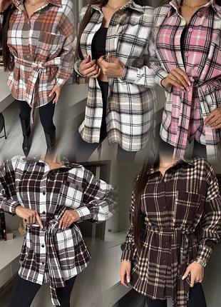 Сорочка подовжена з поясом