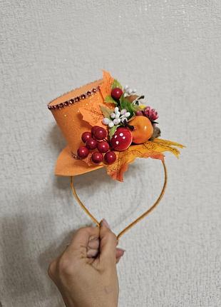 Обруч осінній капелюшок