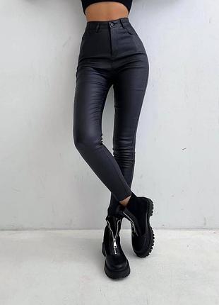 Крутити брюки скіні на флісі шкіра❤️‍🔥 топ ціна та якість