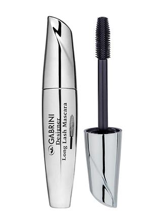 Продлевающая тушь для ресниц gabrini designer long lash, 12 мл