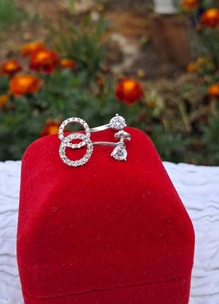 Серебряные серьги джекеты