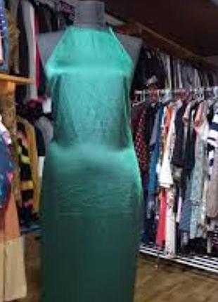 Изумрудное платье размер м