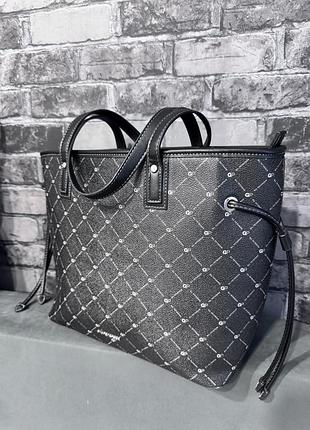 Трендова сумка gil peterson, сумка тоут велика вмістка сіра, женская сумка большая