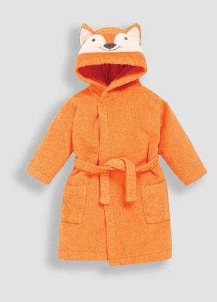 Помаранчевий халатик з мордочкою лисички🦊 на капюшоні
