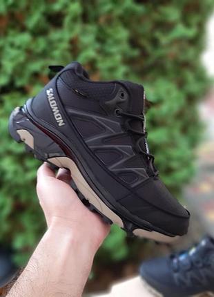 Чоловічі зимові кросівки salomon xt-6 mid fur winter з хутром