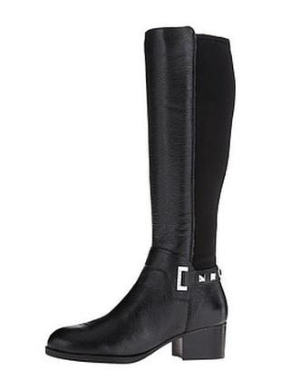 Кожаные сапоги на низком ходу на удобном каблуке guess, размер 38-38,5