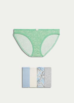 Набор трусики marks&spencer модель bikini 5 шт в упаковке