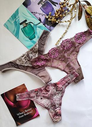 Трусики стринги ажурные hunkemoller s m 36 38