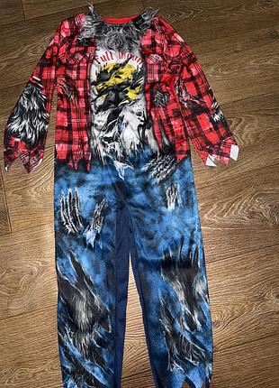 Костюм вовкулаки перевертня 7/8 років