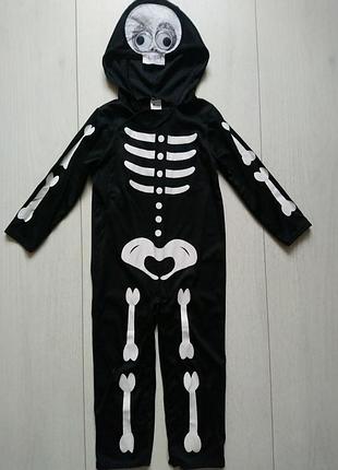 Карнавальный костюм скелет на хеллоуин halloween 1-2 года
