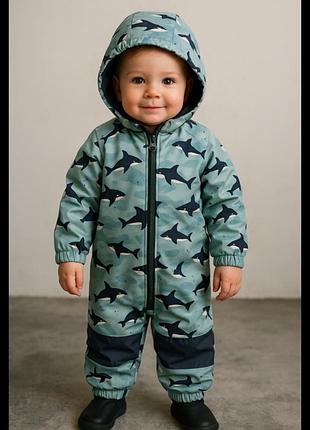 Деми комбинезон на флисе софтшел,водозащищенный/ветрозахисный