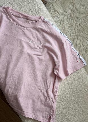 Футболка жіноча рожева champion