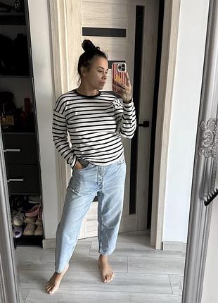 Джемпер лонг в полоску