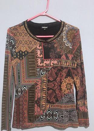 Лонгслив сетка disigual