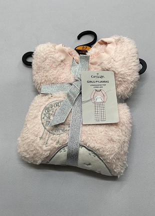 Мʼяка тепла піжамка з зайчиком на дівчинку від бренду george