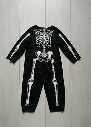 Карнавальный костюм скелет на хеллоуин halloween 6-12 месяцев