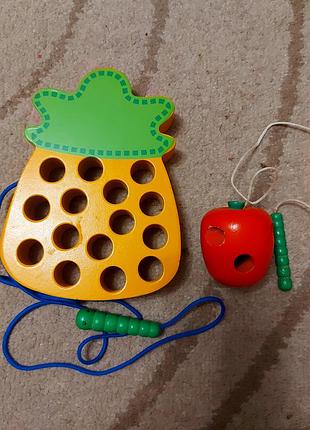 Игрушка монтасори шнуровка, цена за 2 штуки