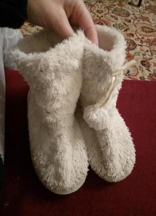 Домашние тапочки шапочки сапожки на 34 размер