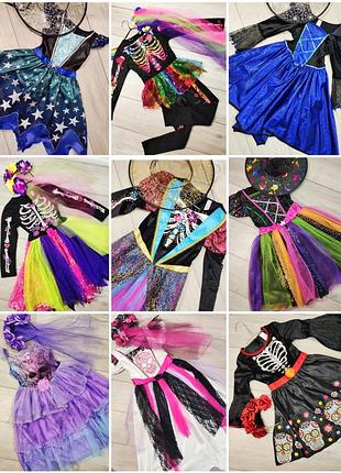 Платье ведьмочки ведьма волшебница хелловин halloween скелетик