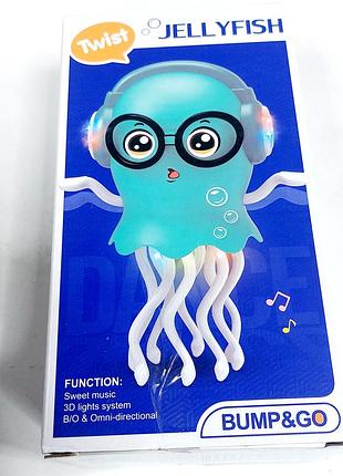 Интерактивная танцующая игрушка медуза-робот с музыкой и подсветкой jellyfish twist