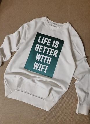 Толстовка світшот h&m унісекс