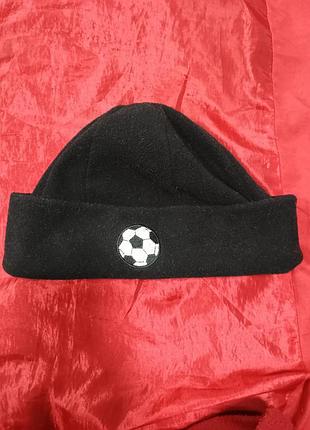 Черная мужская флисовая шапка george футбол