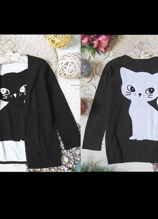 Гламурний ексклюзивний кардиган з котиком h&m