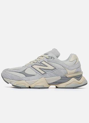 Кроссовки женские / мужские белые серые замшевые весенние