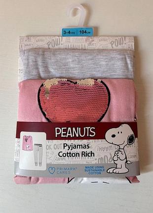 Бавовняна піжама primark на дівчинку 3-4 роки