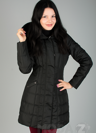 Черный пуховик zara
