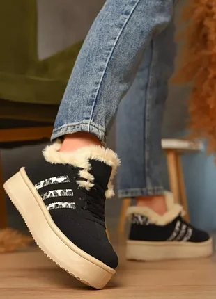Кроссовки женские на меху зимние женские кроссовки