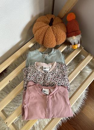 Набір ромперів h&m розмір 86(12-18м) стан- відмінний
