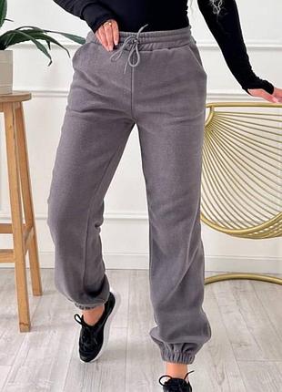 Тепленькі базові джоггери, двосторонній фліс, спортивні штани теплі, джогери