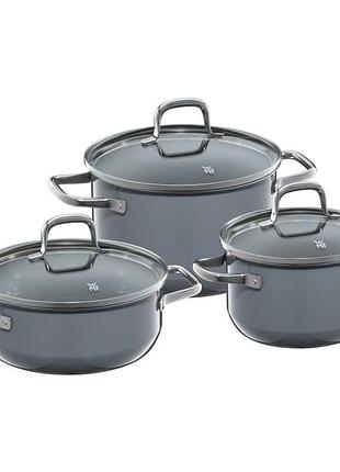Wmf fusiontec essential calm grey набор кастрюль 6 предметов 0516995290 (05.1699.5290)
