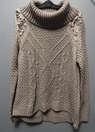 Розкішний подовжений оверсайз светр s