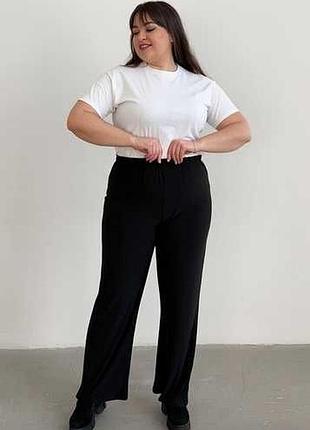 Брюки трикотажные на резинке 54-56р