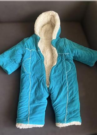 Комбинезон зимний конверт детский меховой