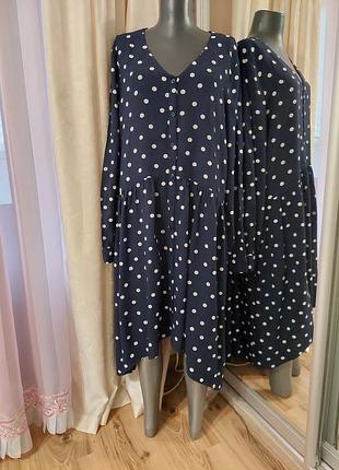 Шикарное в горох платье 👗 рубашка