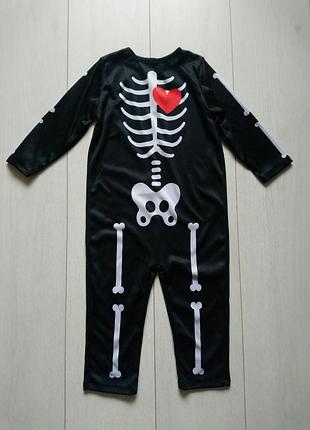 Карнавальный костюм скелет на хеллоуин halloween 1-2 года