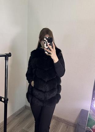 Натуральний песцовий жилет