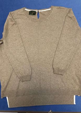 Свитер женский бежевый с добавлением блестящей нити, размер l, в составе ангора, кашемир, коттон и др.