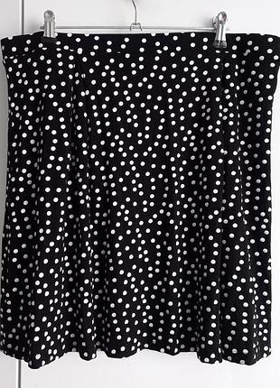 Even&odd р. xl 48 - 50  юбка мини стрейчевая в горошек германия