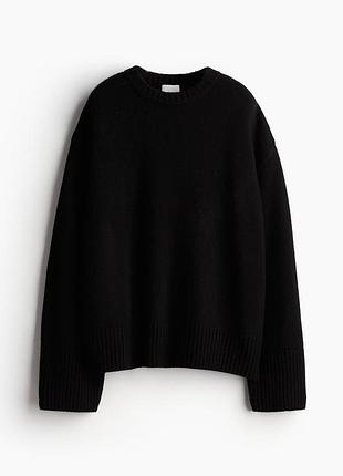 #177   oversized cashmere-blend sweater  светр джемпер hm преміум  вовна кашемір. розмір м