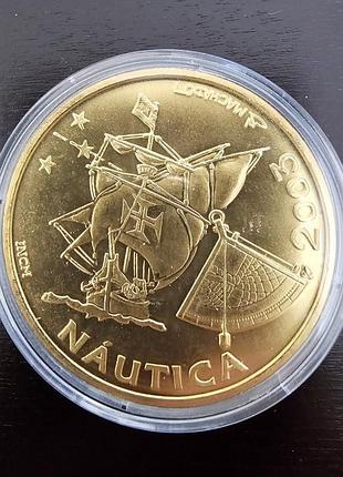 Португалія 10 євро, 2003 іберо-америка - морська справа срібло 27.гр. 925 проби