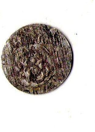 Лівонія › шведська окупація риги 1 солід, 1660-1665 срібло (білон), 0.55g, ø 15mm №3431