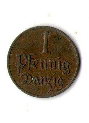 Данциг › вільне місто данциг 1 пфеніг, 1926 рік  бронза, 1.63g, ø 17.03mm  №3195