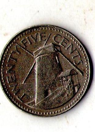 Барбадос 25 центів 1980 рік №3028