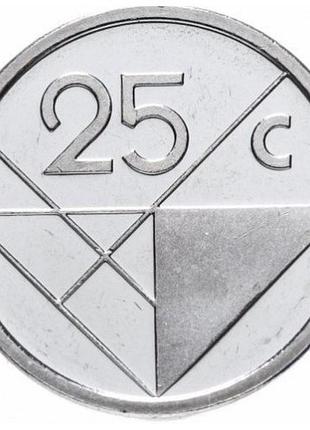 Аруба королева беатрікс  25 центів, 1986-2023  №3188