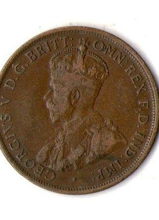 Джерси георг v 1/24 system, 1923 год бронза, 5.6g, ø 25.55mm no3255