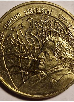 Польща 2 злотих, 1997 польські мандрівники та дослідники - павло едмунд стшелецький (1797 - 1873) №2875